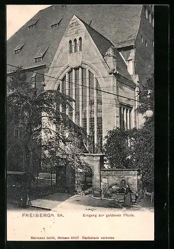 AK Freiberg i. Sa., Eingang zur goldenen Pforte