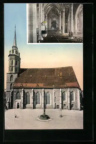 AK Bautzen, Petrikirche von innen und aussen