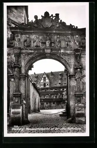 AK Bamberg, Renaissanceportal an der alten Hofhaltung