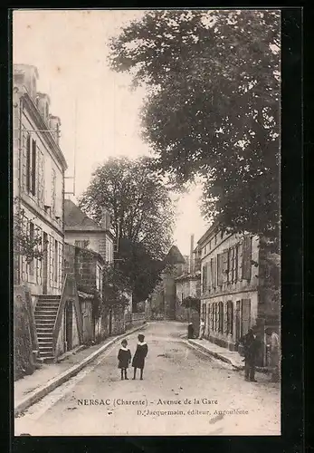 AK Nersac, Avenue de la Gare