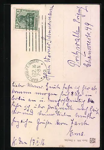 AK Seitenportrait eines Dackels mit Halsband