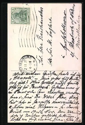 AK Portrait eines Dackels mit Halsband und Marke