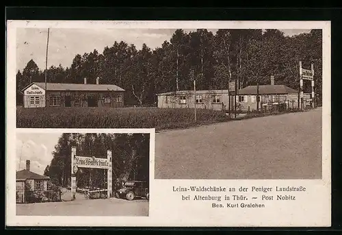 AK Altenburg i. Thür., Leina-Waldschänke an der Peniger Landstrasse