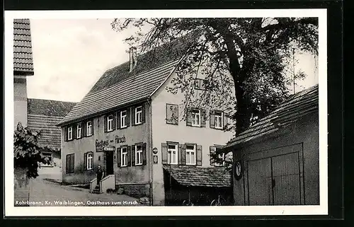 AK Rohrbrunn b. Waiblingen, Gasthaus zum Hirsch
