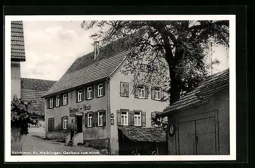 AK Rohrbrunn b. Waiblingen, Gasthaus zum Hirsch