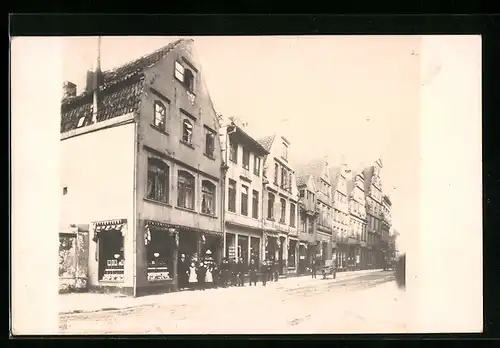 Foto-AK Bremen, Ostertorstrasse mit Geschäften