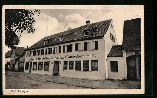 AK Unterböbingen, Gaststätte und Café z. Rose