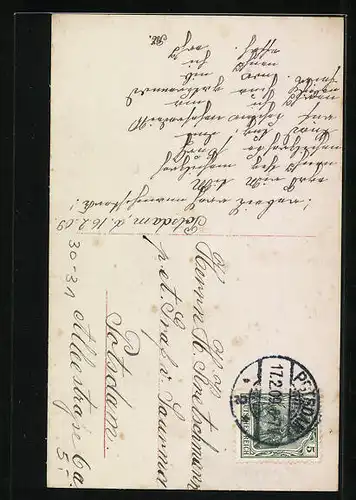 AK Junge Dame in Uniform mit Mütze und Säbel