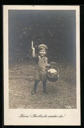 AK Hurra! Brotkarte wieder da!, Kriegsnot