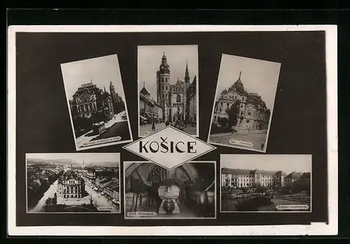 AK Kosice, Narodne divadlo a dom, Statna nemocnica, Panorama