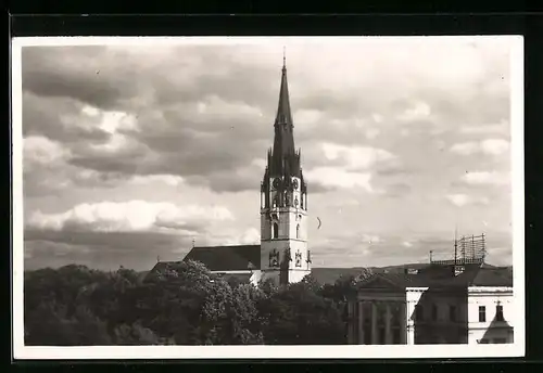 AK Spisská Nová Ves, Blick zur Kirche