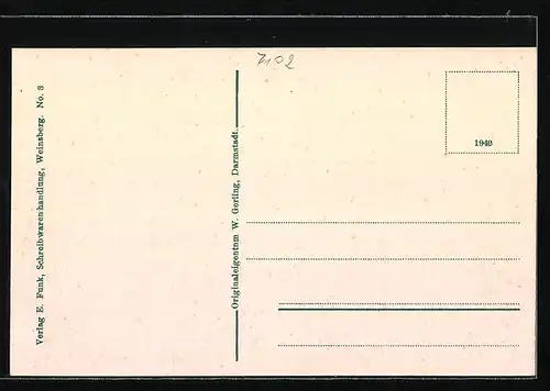 AK Weinsberg, Kernerhaus mit Kernerdenkmal