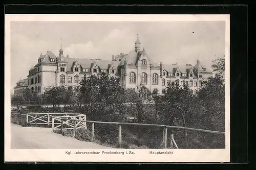 AK Frankenberg / Sa., Blick zum königlichen Lehrerseminar