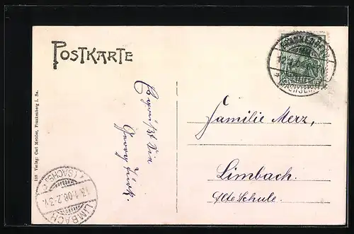 AK Frankenberg i. Sa., Kgl. Lehrer-Seminar