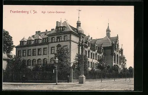 AK Frankenberg i. Sa., Kgl. Lehrer-Seminar