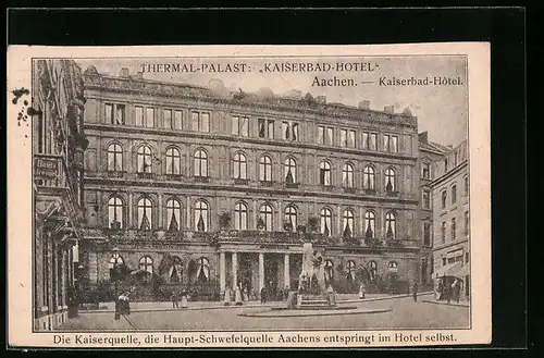 AK Aachen, Kaiserbad-Hotel