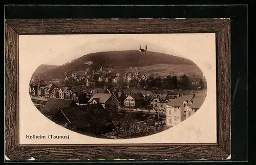 AK Hofheim / Taunus, Ortsansicht aus der Vogelschau, Passepartout