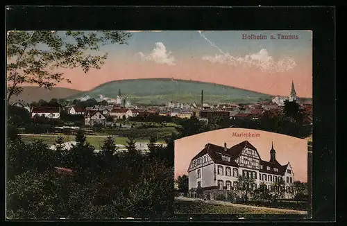 AK Hofheim i. Taunus, Gesamtansicht, Marienheim