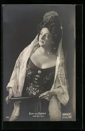 AK Opernsängerin Eva von der Osten als Carmen