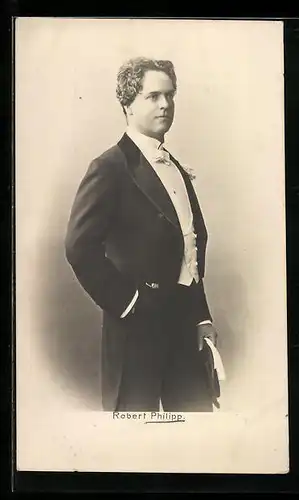 AK Opernsänger Robert Philipp im Frack