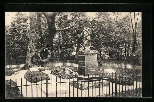 AK Wöbbelin, Grab von Carl Theodor Körner