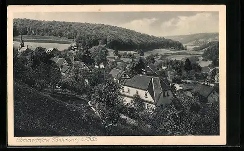 AK Tautenburg / Thür., Ortsansicht aus der Vogelschau