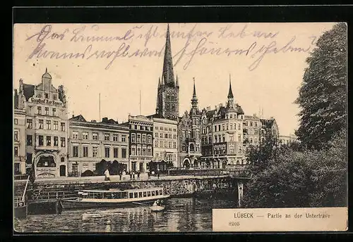 AK Lübeck, Partie an der Untertrave