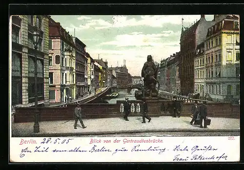 AK Berlin, Blick von der Gertraudtenbrücke