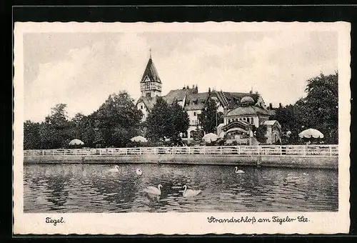 AK Berlin-Tegel, Strandschloss am Tegeler See