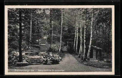 AK Frankenberg i. Sa., Naturbühne im Lützeltal