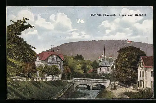 AK Hofheim / Taunus, Blick vom Bahnhof