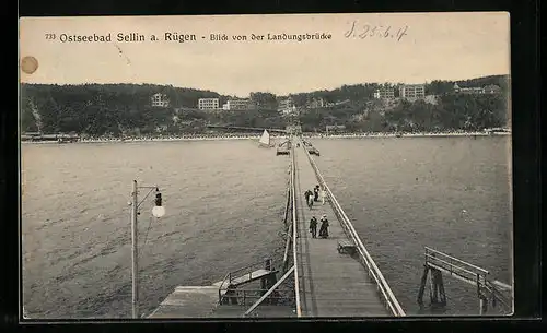 AK Sellin / Rügen, Blick von der Landungsbrücke