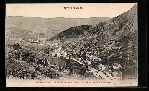 AK Bonhomme, Notre Alsace, Vue sur le Village du Bonhomme