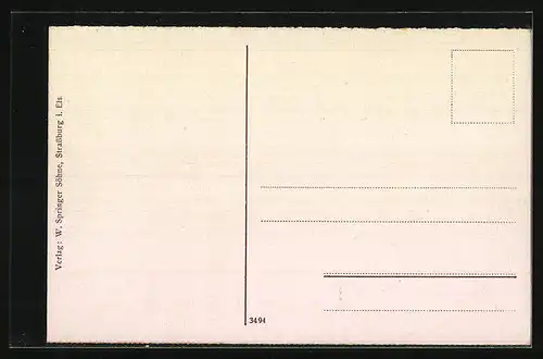 AK Altkirch im Sundgau, Ortsansicht aus der Vogelschau, Gefechte 1914 /16