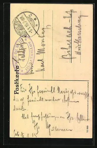 AK Gebweiler, Liebfrauenkirche mit Brunnen