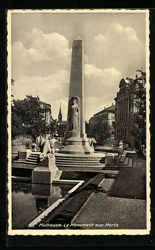 AK Mulhouse, Le Monument aux Morts