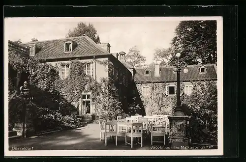 AK Düsseldorf, Jacobihaus im Malkastengarten