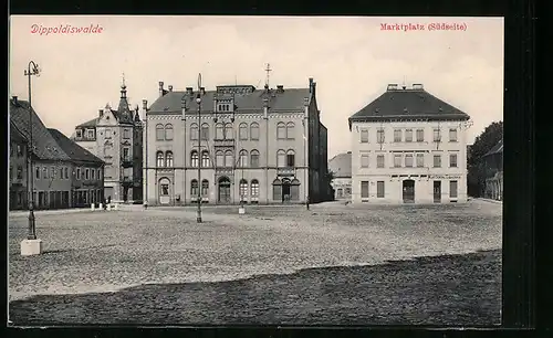 AK Dippoldiswalde, Marktplatz, Südseite