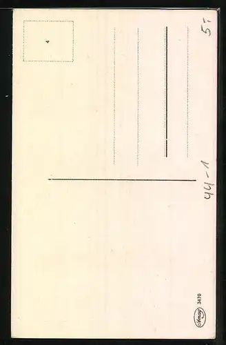 Künstler-AK Kleines Mädchen fährt mit einem Roller