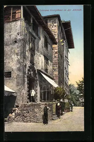 AK Lovrana, Georgshaus in der Altstadt