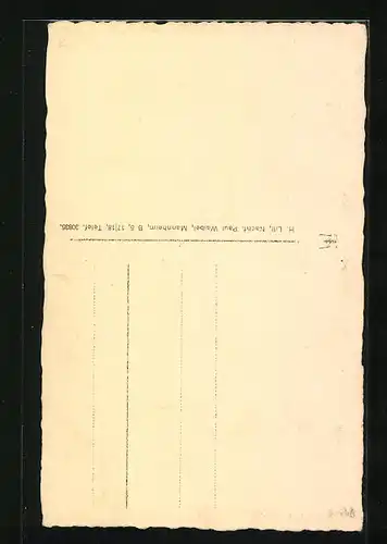 Foto-AK Junge lächelnde Dame mit Halskette