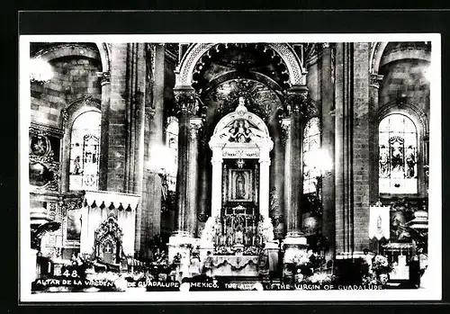 AK Mexico-City, Altar de la Virguen de Guadalupe