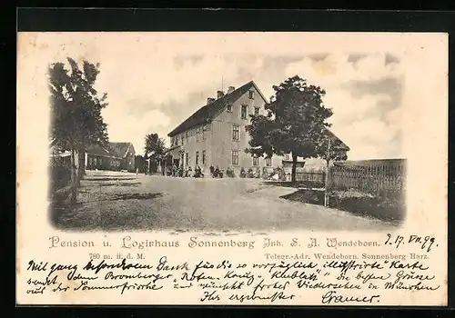 AK St. Andreasberg, Pension und Logirhaus Sonnenberg, Inh. S. A. Wendeborn