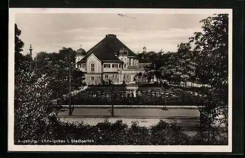 AK Augsburg, Ludwigsbau i. Stadtgarten