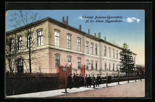 AK Balassa-Gyarmatról, M. kir. allami fögymnazium