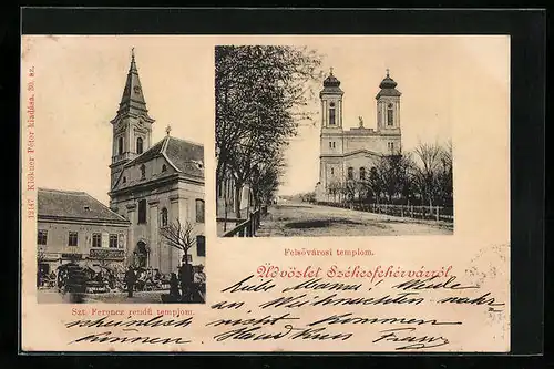 AK Székesfehérvár, Szt. Ferencz rendü templom, Felsövarosi templom