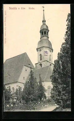 AK Strehla /Elbe, Die Kirche
