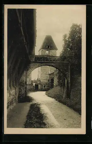 AK Landshut i. B., Schloss Trausnitz, Wehrgang