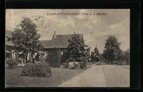 AK Essen-Rüttenscheid, Strassenpartie a. d. Altenhof