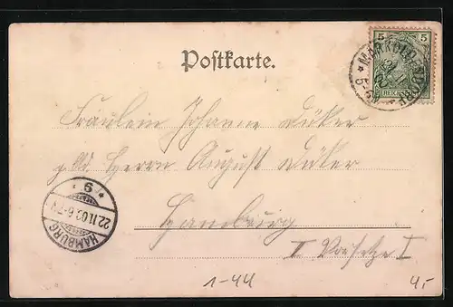 AK Königin Luise von Preussen auf einer Treppe